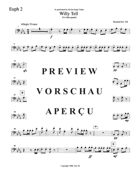 Product gallery: Page 9 of 14 Willy Tell , , (Tuba Quartett EETT)