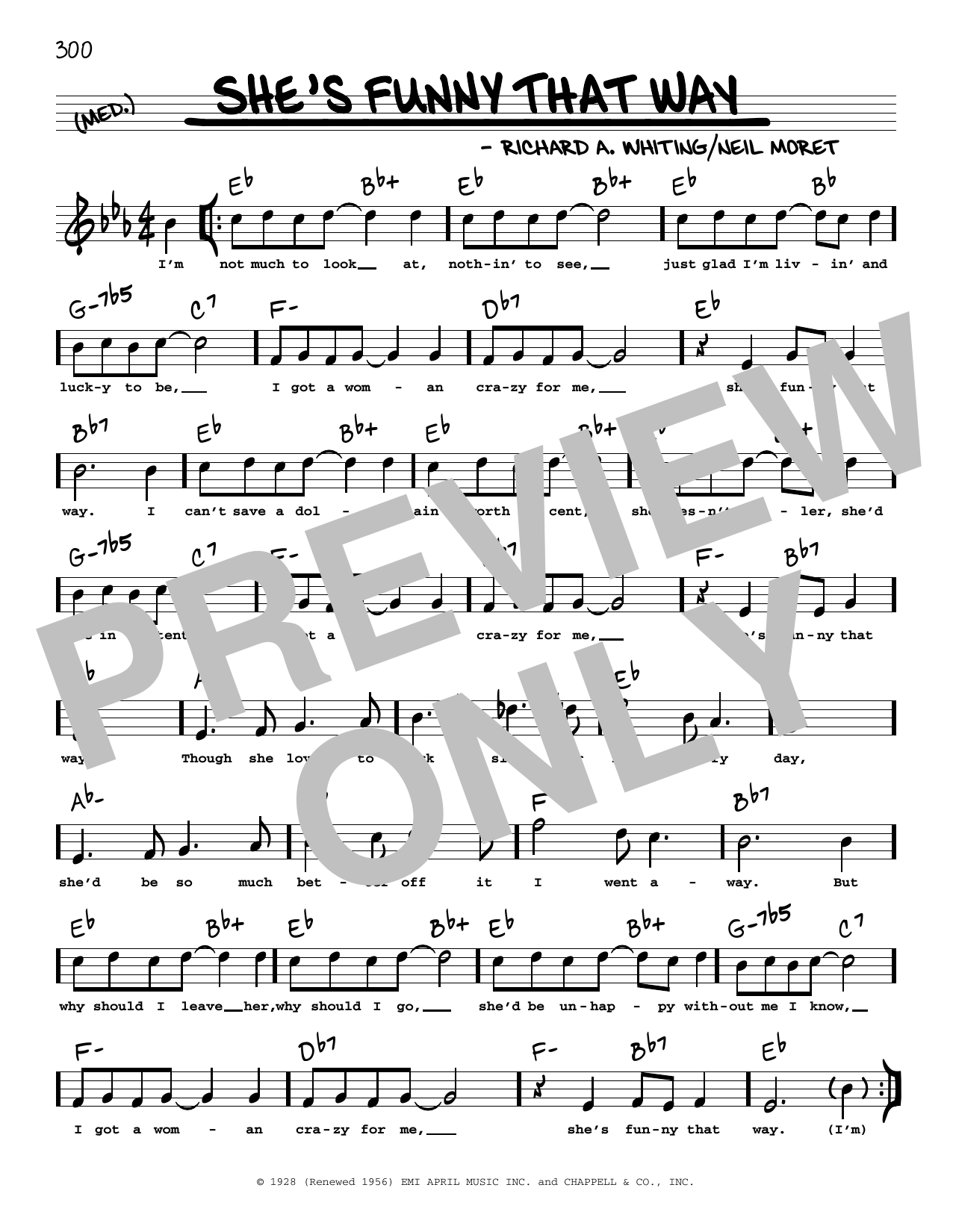 Produktbild zu: She's Funny That Way (arr. Robert Rawlins)