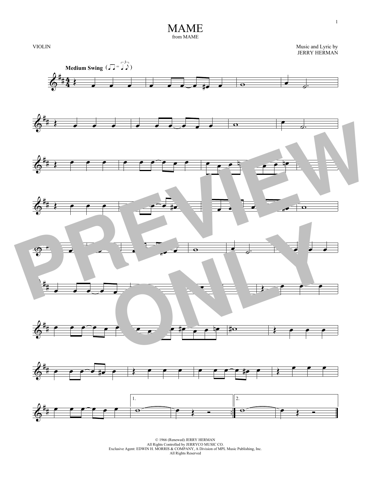 Product gallery: Page 1 of 1 Mame, Jerry Herman