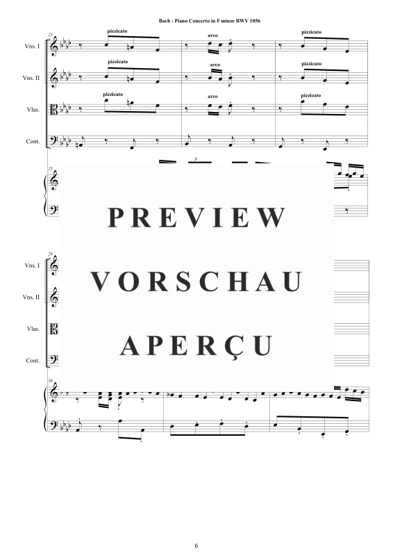 Produktgalerie: Seite 7 von 11 Klavierkonzert F-Moll BWV 1056, , Klavier Solo und Streichorchester