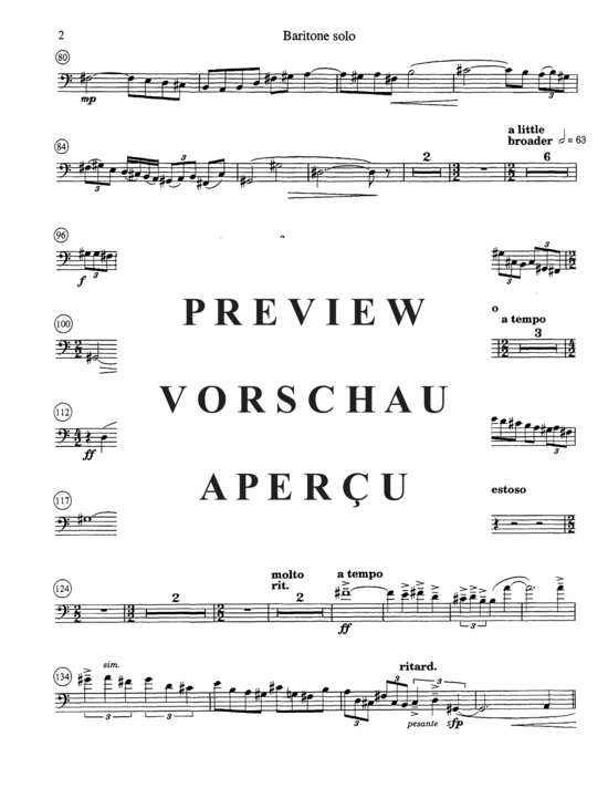 Product gallery: Page 17 of 18 Pastorale (Piano Reduction) , , Baritone Horn / Euphonium and Piano