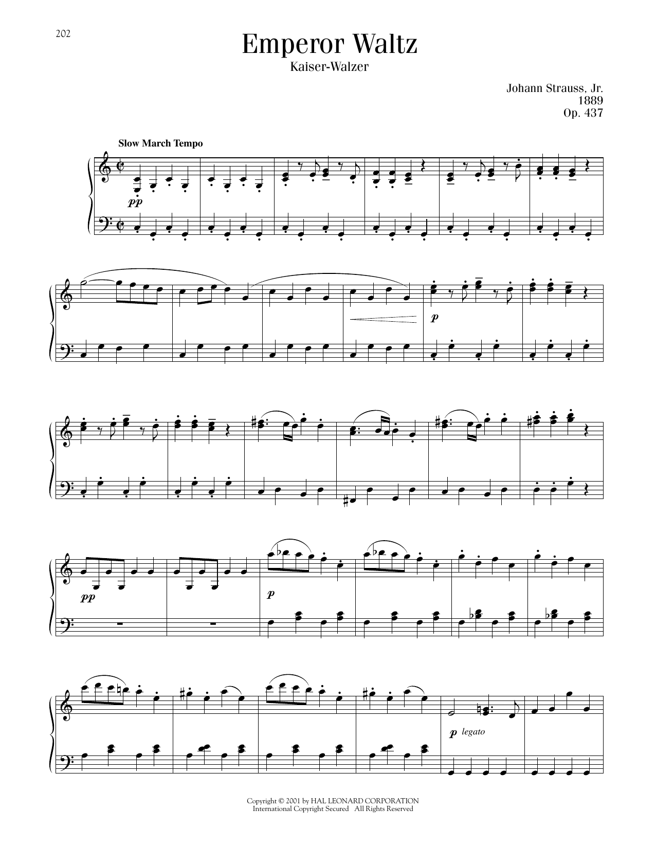 Produktbild zu: Emperor Waltz, Op. 437