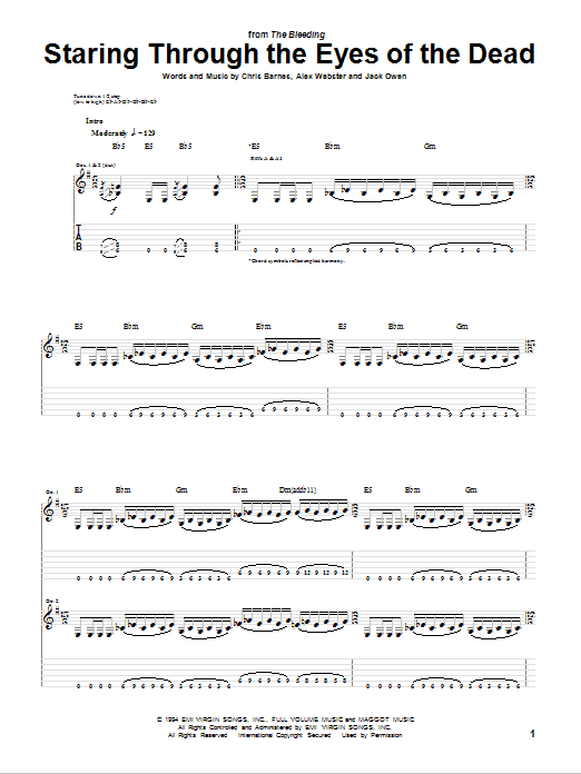 Produktgalerie: Seite 1 von 1 Staring Through The Eyes Of The Dead, Cannibal Corpse, Gitarre