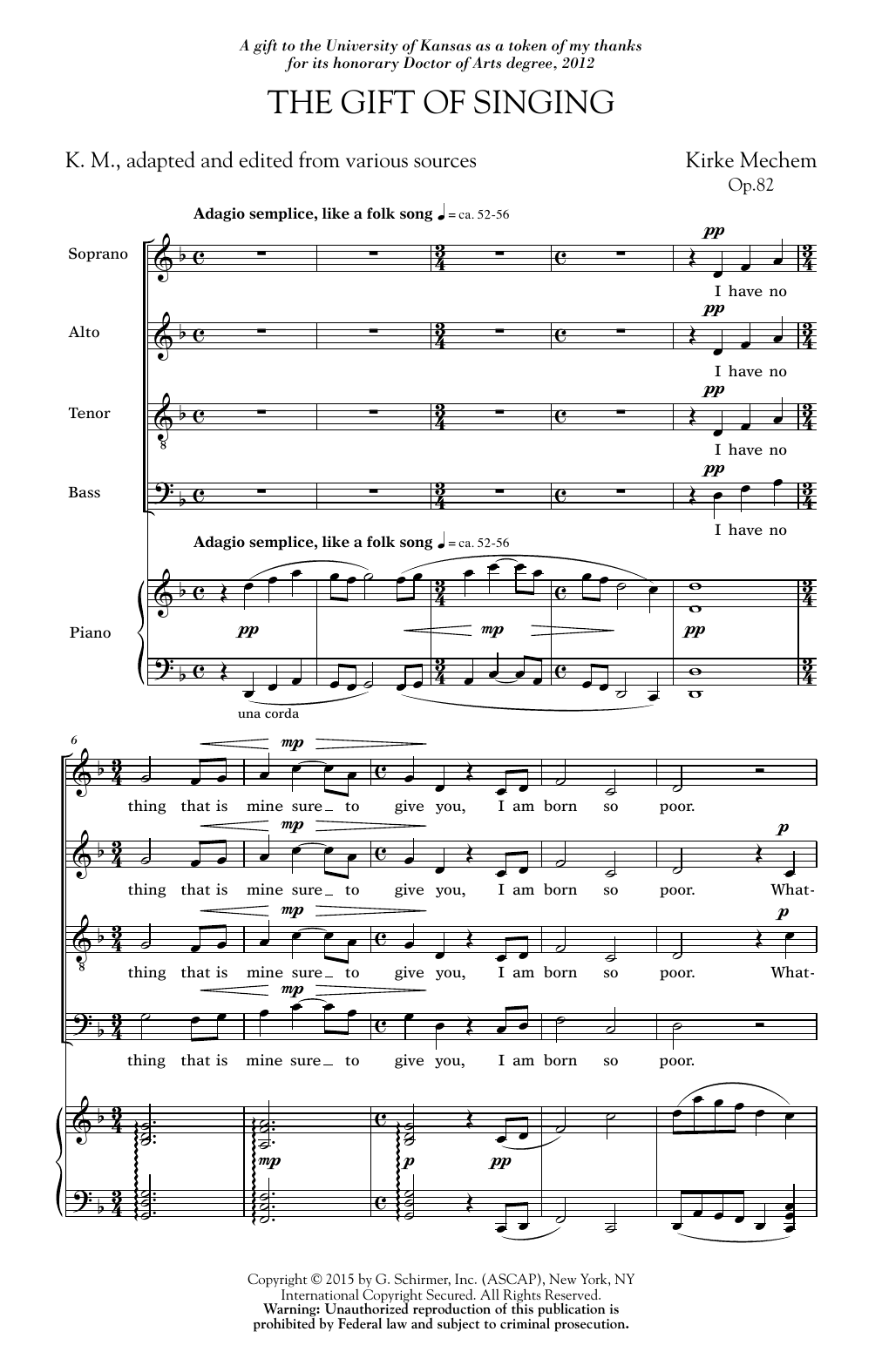 Produktbild zu: Gift Of Singing