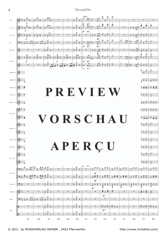 Product gallery: Page 9 of 11 Du und Du, , (large wind orchestra)