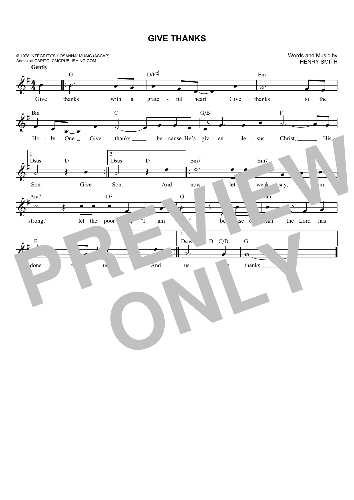 Produktbild zu: Give Thanks