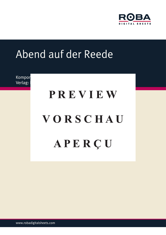 Product gallery: Page 2 of 3 Abend auf der Reede , , Piano and Voice
