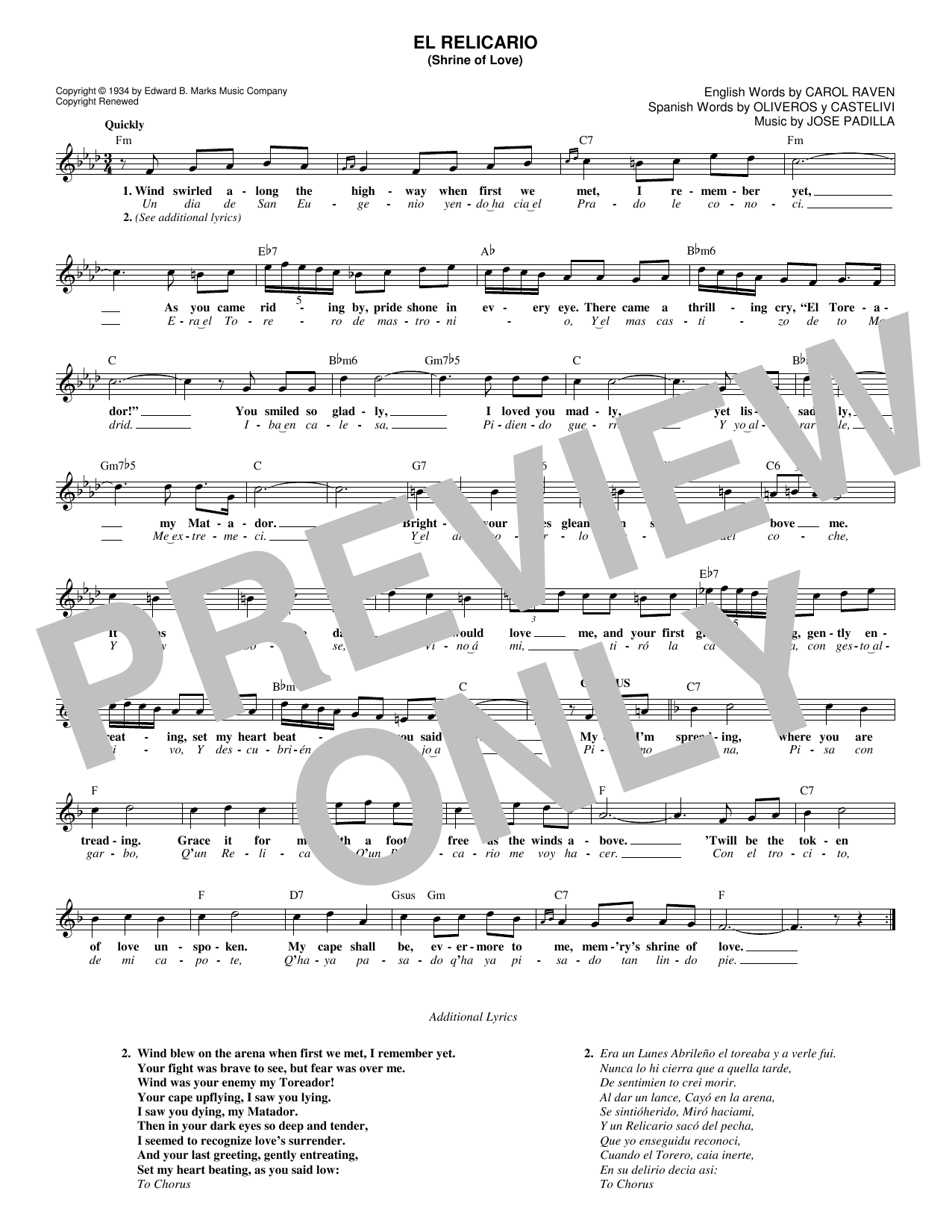 Produktgalerie: Seite 1 von 1 El Relicario (Shrine Of Love), Carol Raven, Melodieinstrument