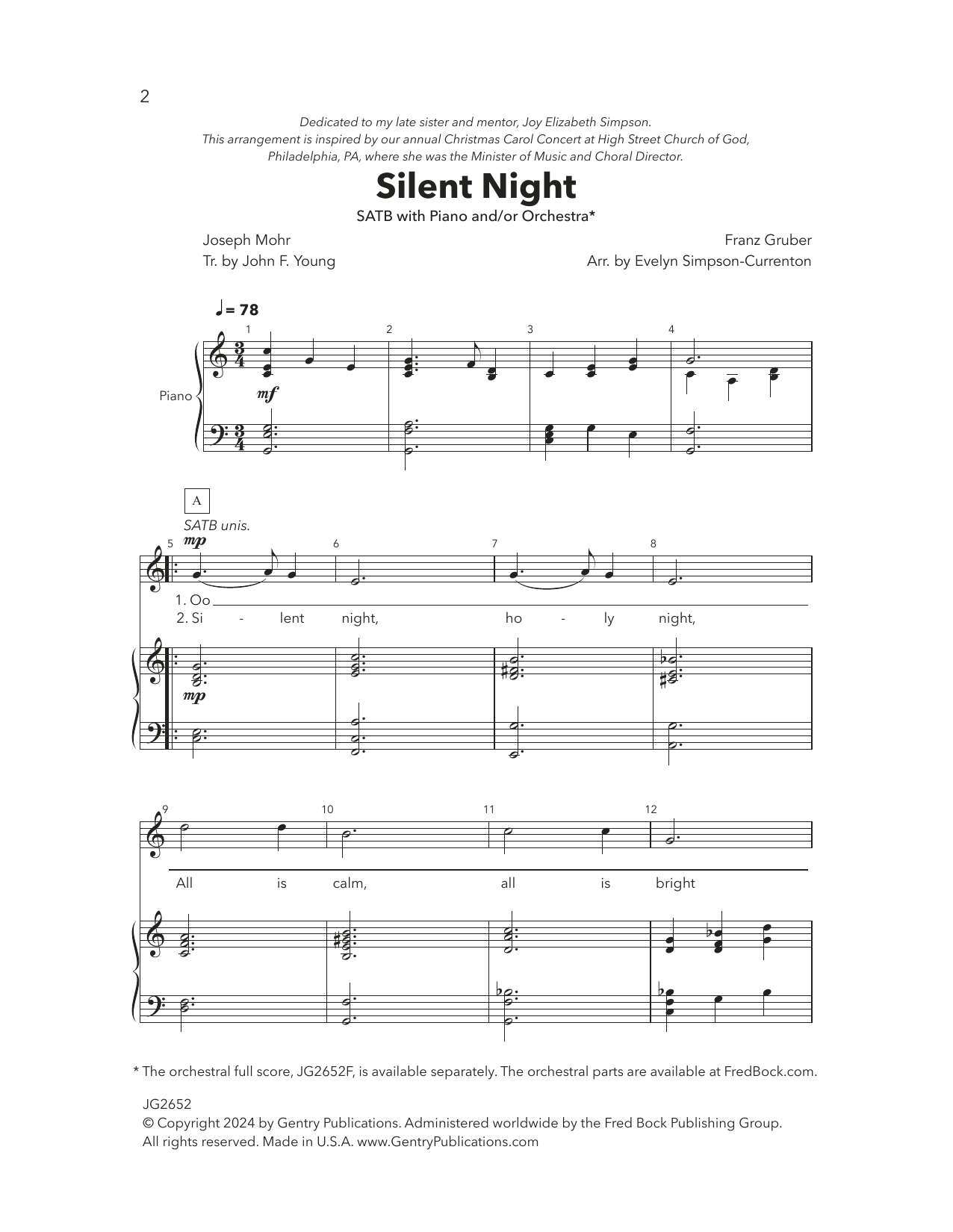 Product picture to: Silent Night