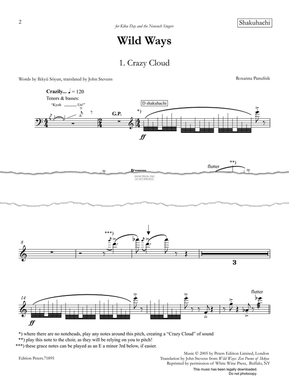 Produktgalerie: Seite 1 von 1 Wild Ways, Roxanna Panufnik