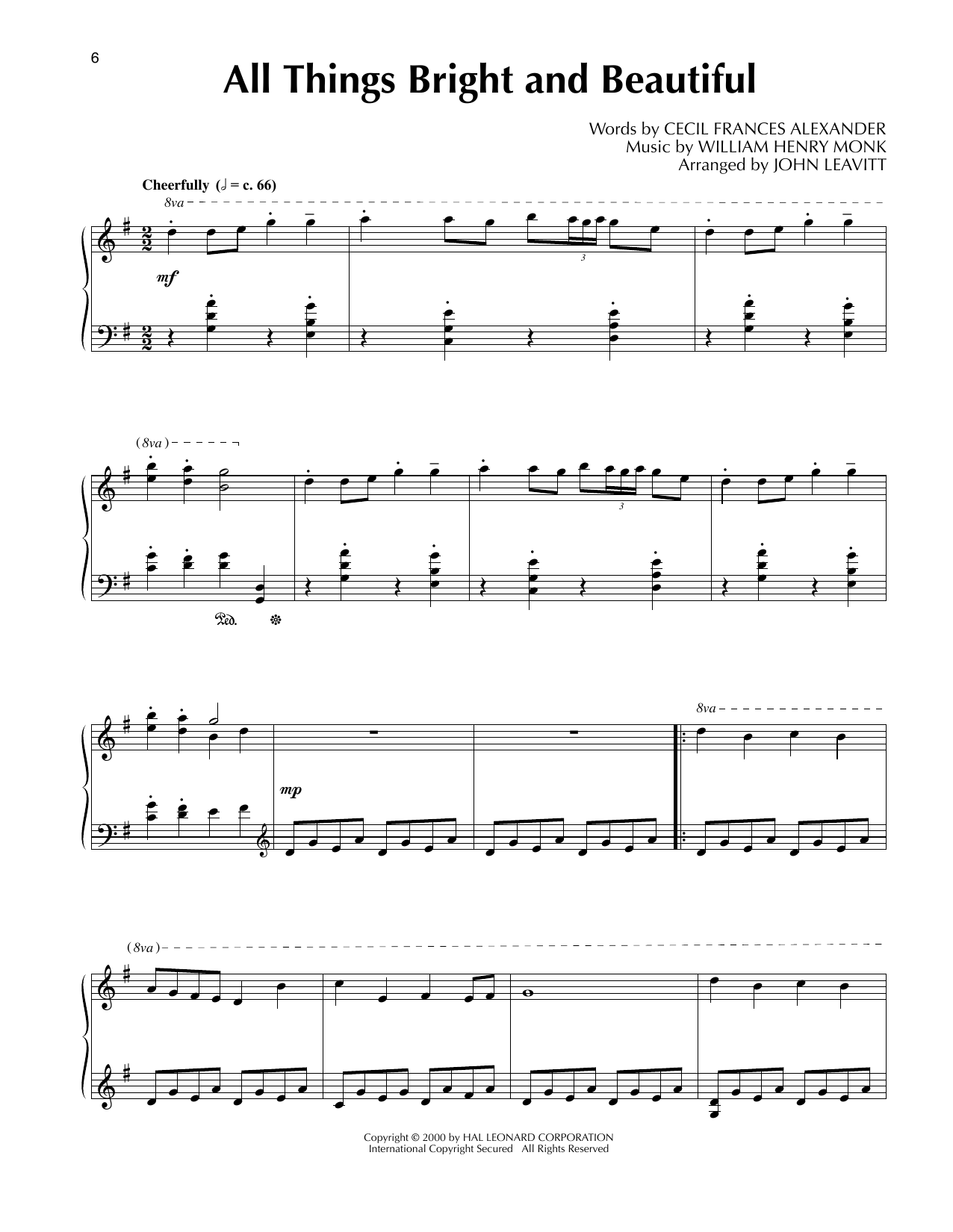 Produktbild zu: Bright And Beautiful (arr. John Leavitt)