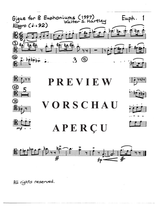 Produktgalerie: Seite 12 von 21 Intrada and Gigue , , (Euphonium Ensemble 8 Euphoniums)