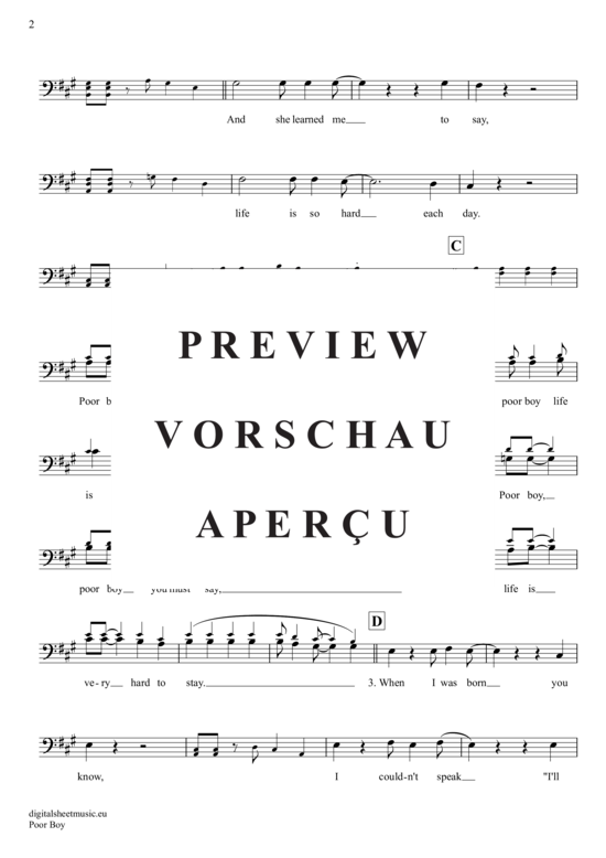 Product gallery: Page 3 of 4 Poor Boy , Lords, The, (Posaune / Bariton)