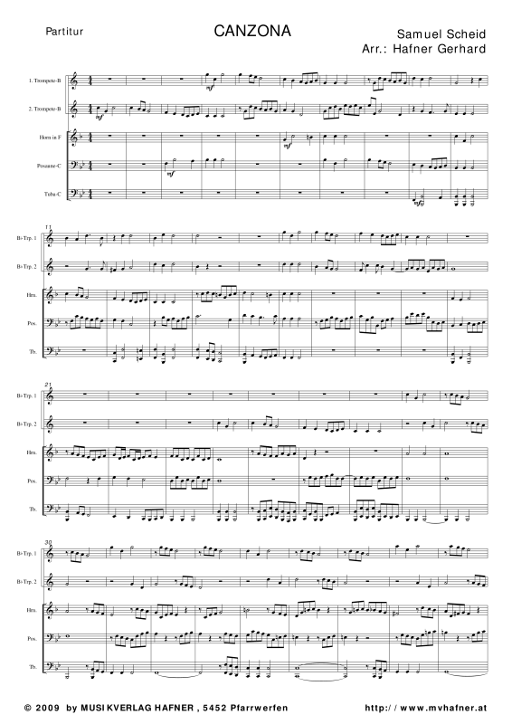 Produktgalerie: Seite 1 von 11 Canzona, , (Blechbläser Quintett)