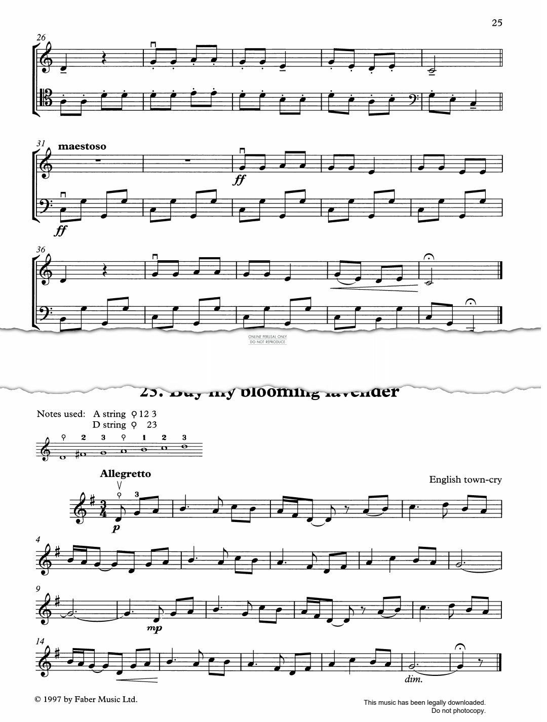 Produktgalerie: Seite 1 von 1 Buy My Blooming Lavender, English Traditional, Klavier, Violoncello