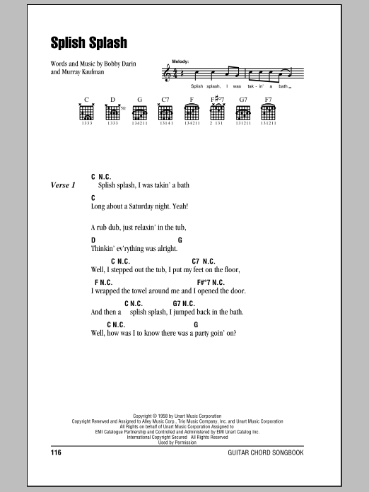 Produktgalerie: Seite 1 von 1 Splish Splash, Bobby Darin, Gitarre