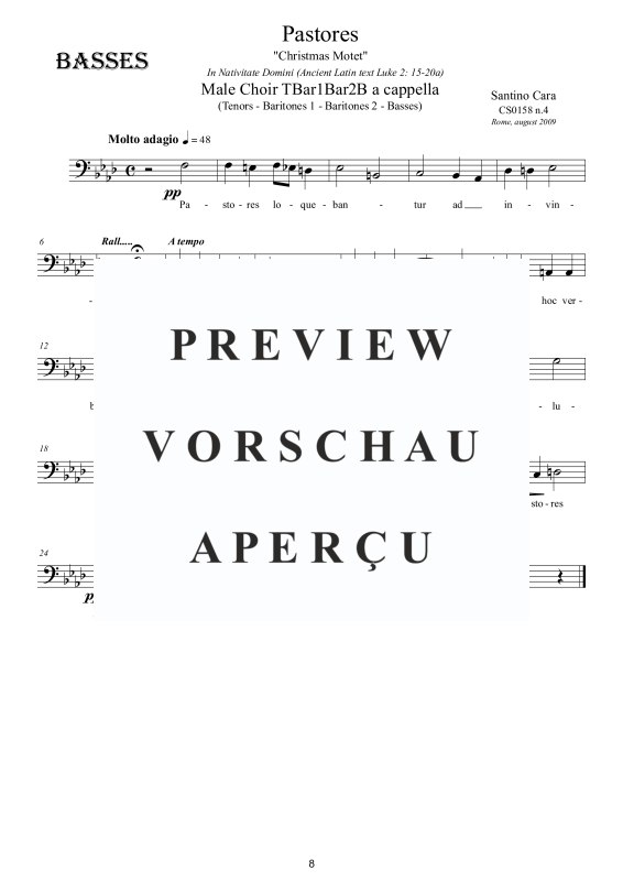 Produktgalerie: Seite 9 von 9 Pastores - Christmas Motet, , Männerchor
