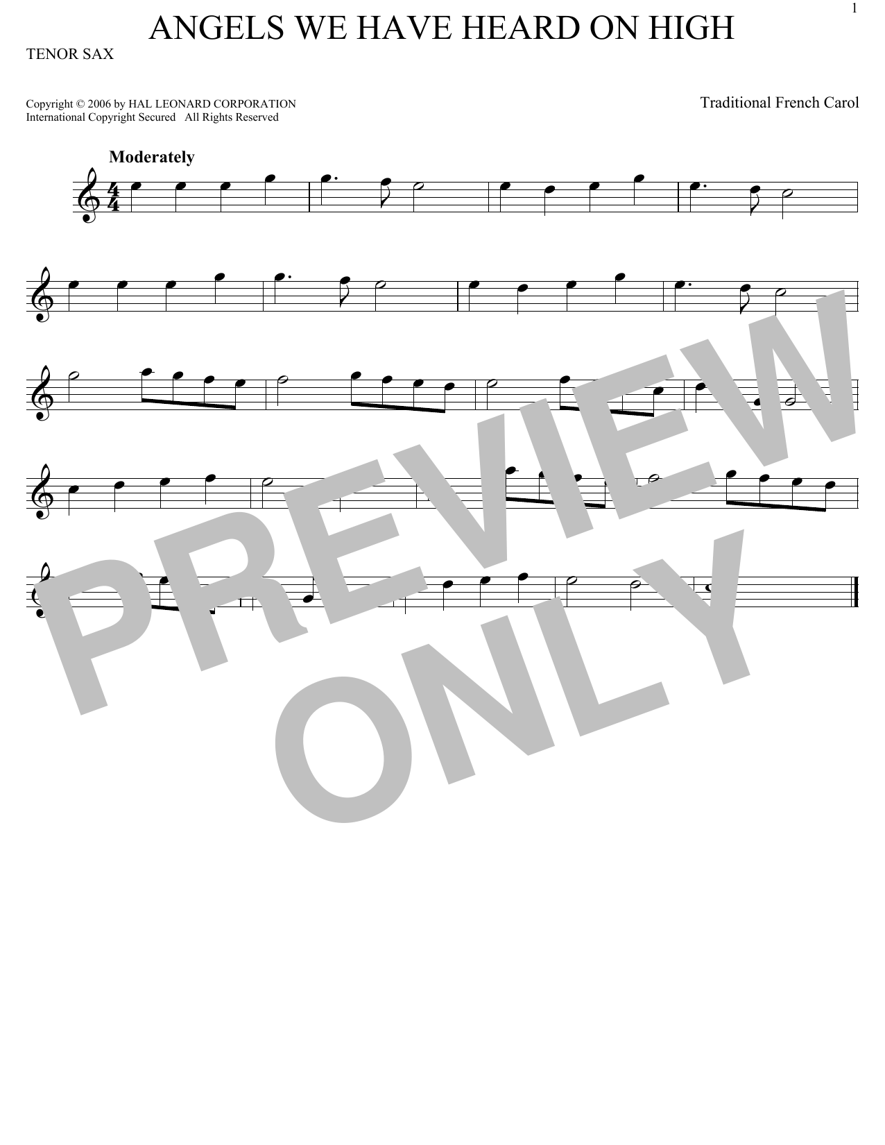Product gallery: Page 1 of 1 Angels We Have Heard On High, Traditional French Carol