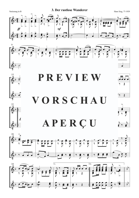 Produktgalerie: Seite 4 von 5 Der rastlose Wanderer, , Posaunenchor