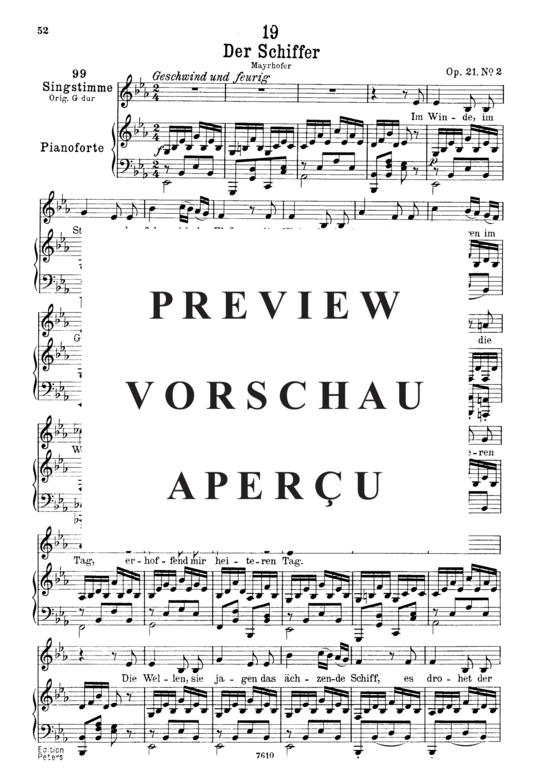 Product gallery: Page 2 of 4 Der Schiffer D.536, , Low Voice and Piano