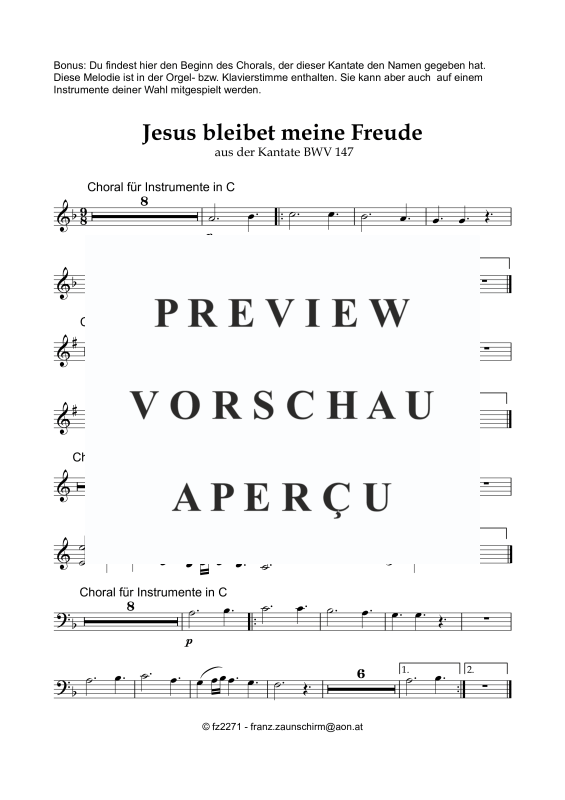 Produktgalerie: Seite 8 von 8 Jesus bleibet meine Freude, , Bariton und Orgel