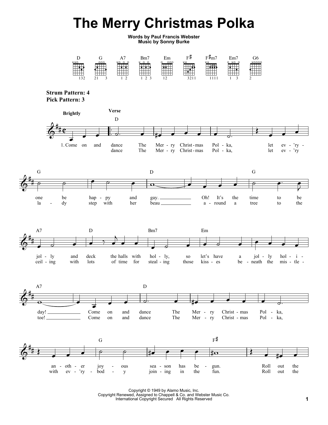 Product gallery: Page 1 of 1 The Merry Christmas Polka, Paul Francis Webster