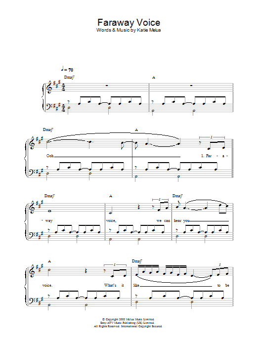 Product gallery: Page 1 of 1 Faraway Voice, Katie Melua