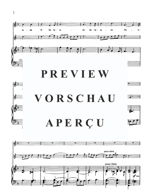 Product gallery: Page 6 of 10 O Salutaris, , Contra-Alto, Horn and Organ