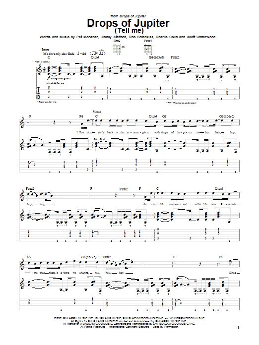 Product gallery: Page 1 of 1 Drops Of Jupiter (Tell Me), Train