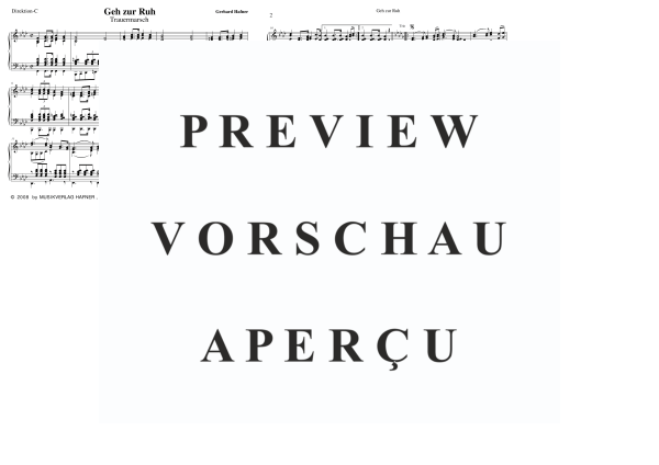 Product gallery: Page 4 of 11 Geh zur Ruh, , (large wind orchestra)