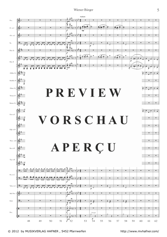 Product gallery: Page 9 of 11 Wiener Bürger, , (large wind orchestra)