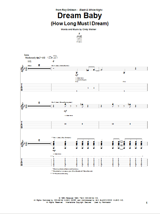 Product gallery: Page 1 of 1 Dream Baby (How Long Must I Dream), Roy Orbison