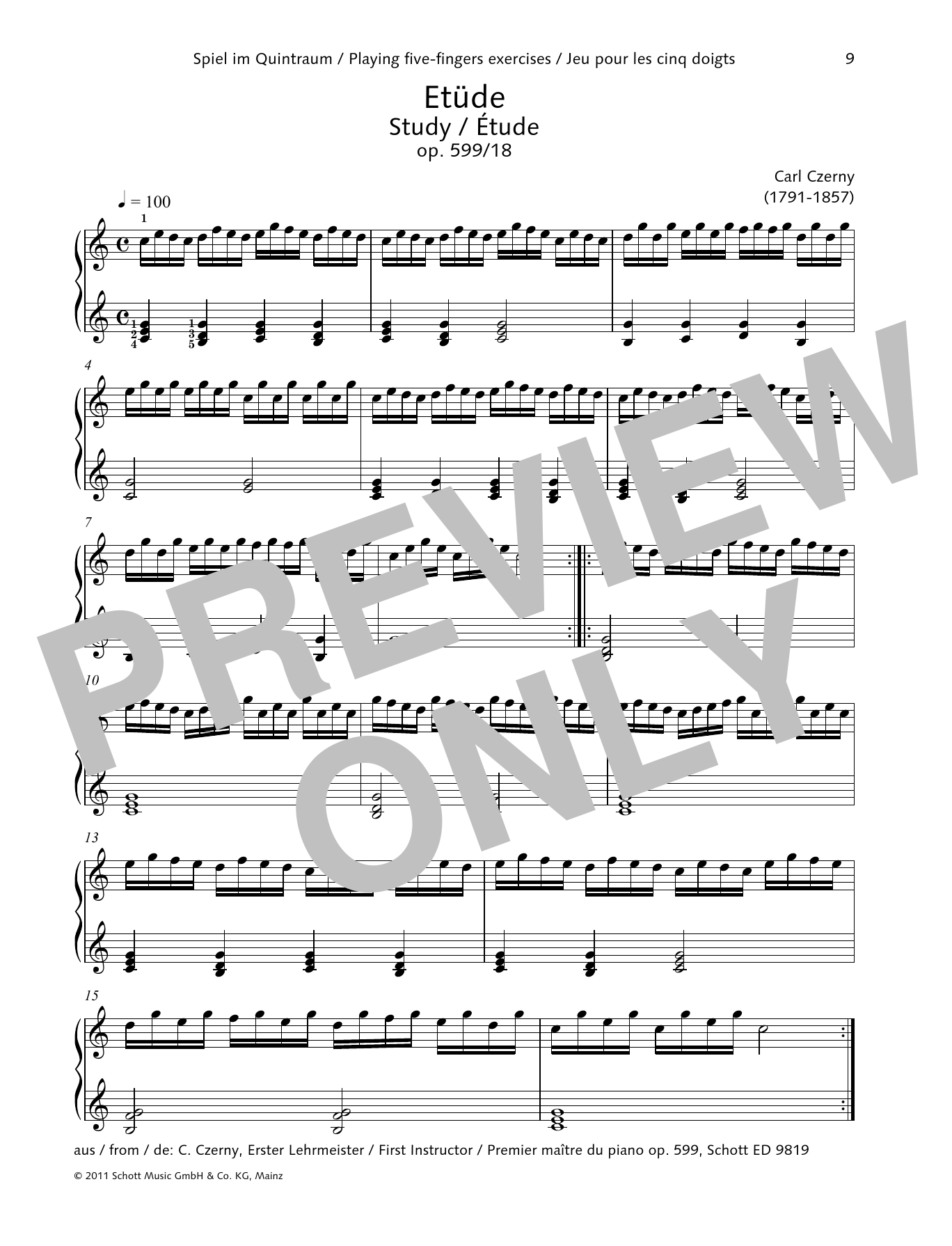 Product gallery: Page 1 of 1 Study, Carl Czerny