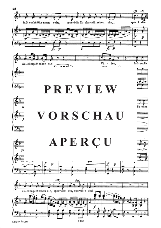 Product gallery: Page 4 of 4 Warnung K.433-416c, , High Voice and Piano