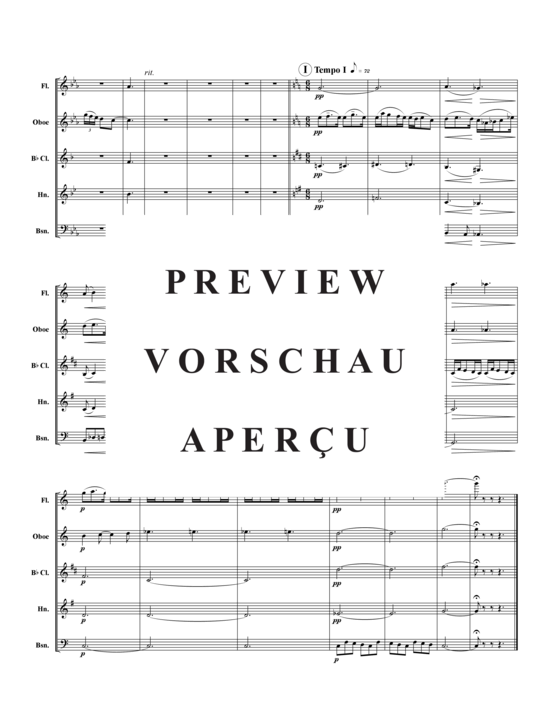 Produktgalerie: Seite 6 von 16 Andantino (3.Satz) , ,  (Holzbläser-Quintett)