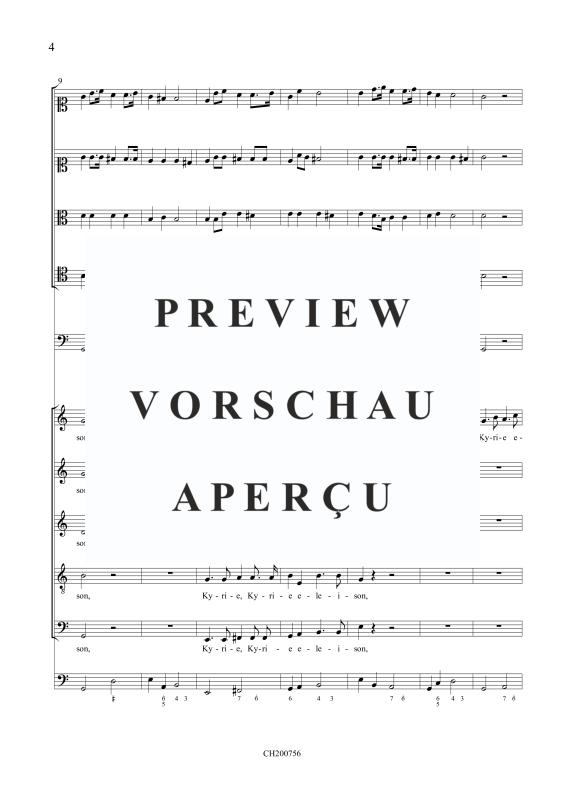 gallery: Missa à 10, , (Gemischtes Ensemble 5 Stimmen, 4 Violen, Fagott und Orgel)