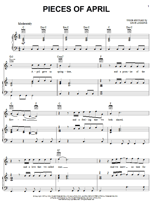 Produktgalerie: Seite 1 von 1 Pieces Of April, Three Dog Night, Gesang, Gitarre, Klavier