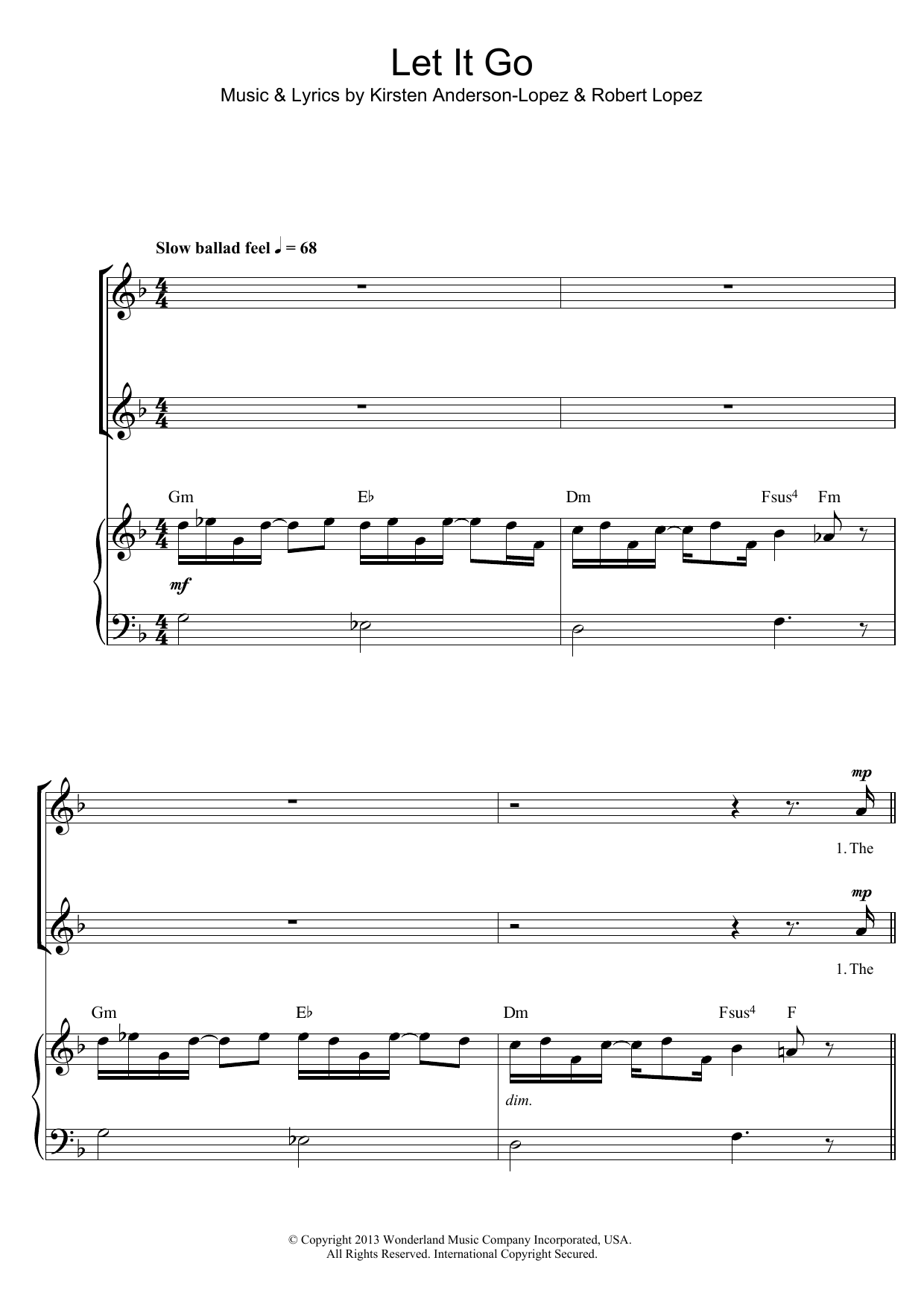 Produktbild zu: Let It Go (from Frozen) (arr. Barrie Carson Turner)