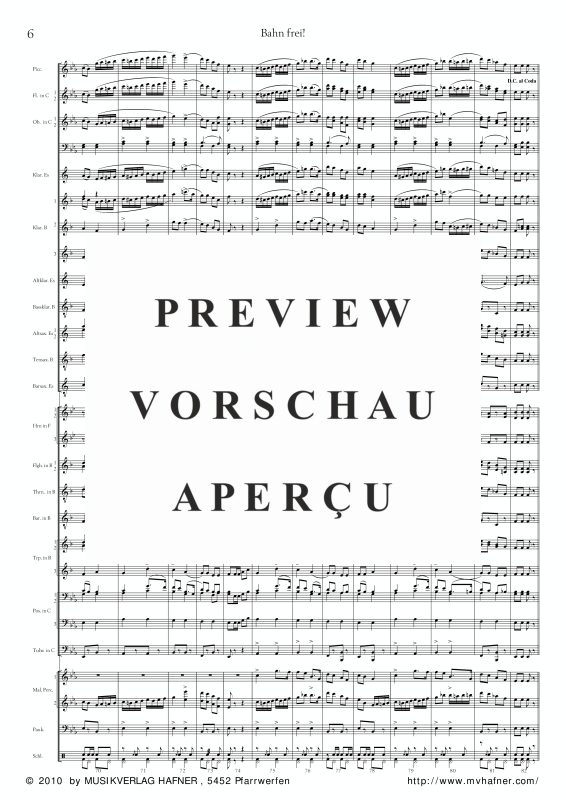 Product gallery: Page 11 of 11 Bahn frei, , (large wind orchestra)