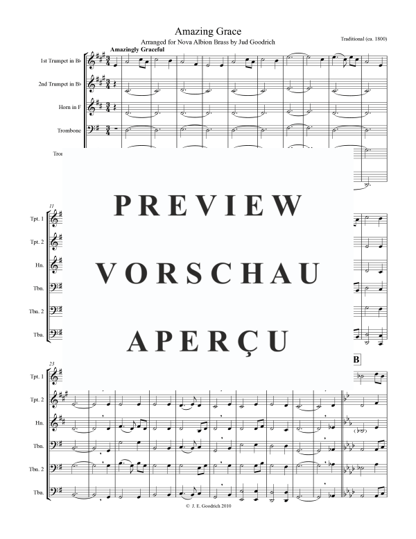 Product gallery: Page 3 of 10 Amazing Grace, , Brass Quintet