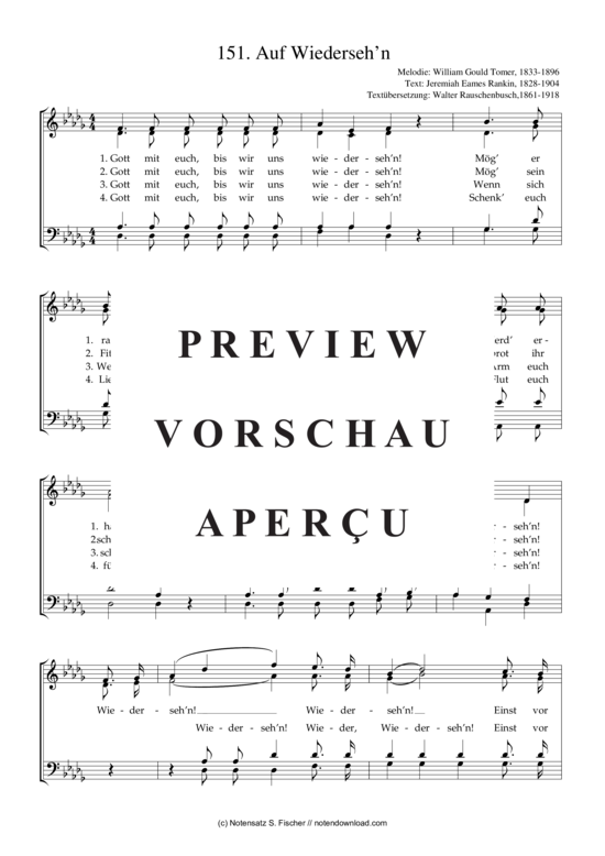 Product gallery: Page 2 of 3 Auf Wiedersehn , , (mixed choir)