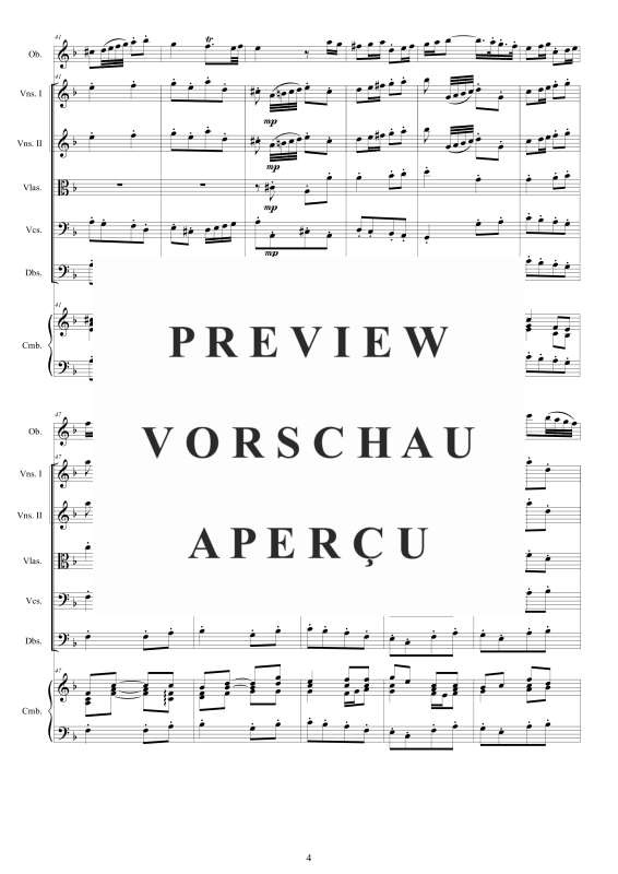 Produktgalerie: Seite 5 von 11 Concerto No.2 in D-Moll Op.9, , Oboe Solo, Streicher Ensemble und Cembalo BC