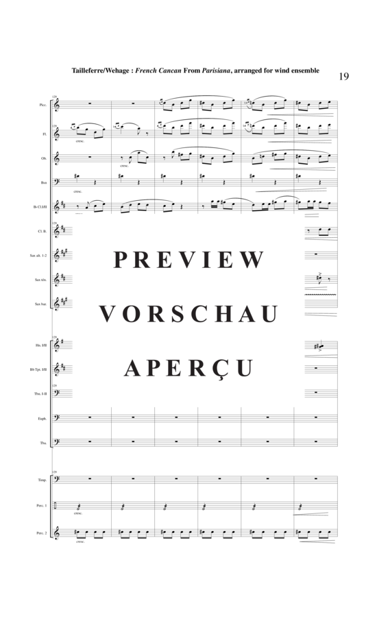 Product gallery: Page 20 of 21 Final : Galop French Cancan from Parisians , , (mixed ensemble/woodwinds and brass + percussion)