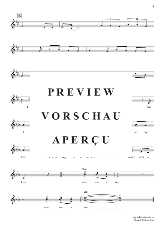 Product gallery: Page 4 of 4 Sealed With A Kiss , Donovan, Jason, Clarinet in B-flat