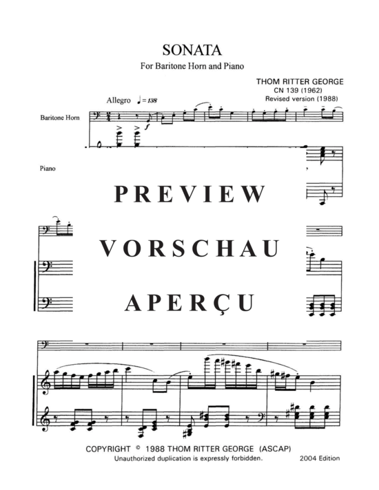 Produktgalerie: Seite 3 von 21 Sonata , , (Bariton Horn + Klavier)