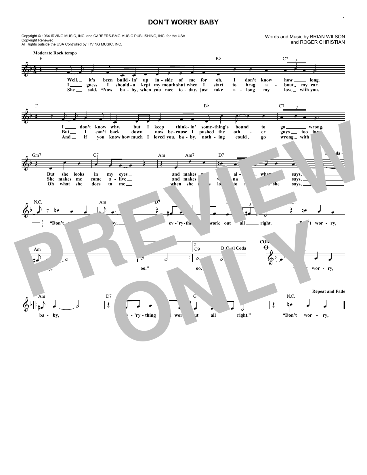 Produktgalerie: Seite 1 von 1 Don't Worry Baby, The Beach Boys