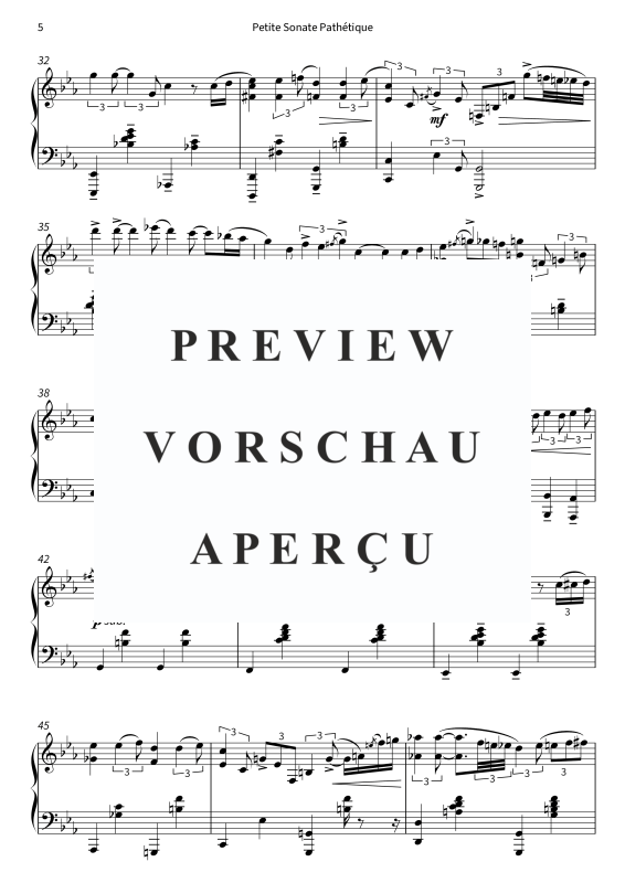 gallery: Petite Sonate Pathétique - inspiriert durch Klaviersonate Nr. 8 c-Moll, op. 13, 3. Satz, Reuter, Felix, Klavier Solo