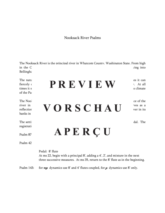 Product gallery: Page 3 of 9 Nooksack River Psalms , , (Orgel Solo)