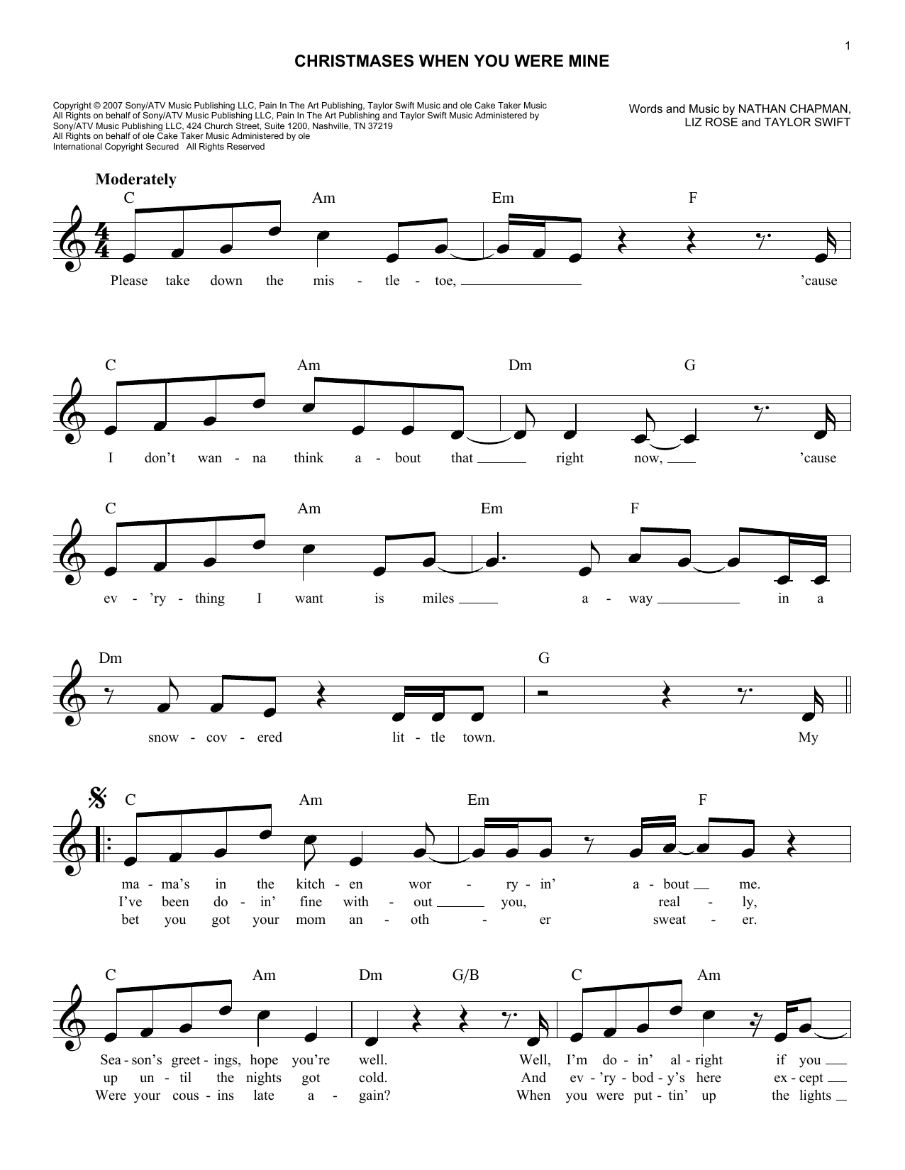 Produktbild zu: Christmases When You Were Mine