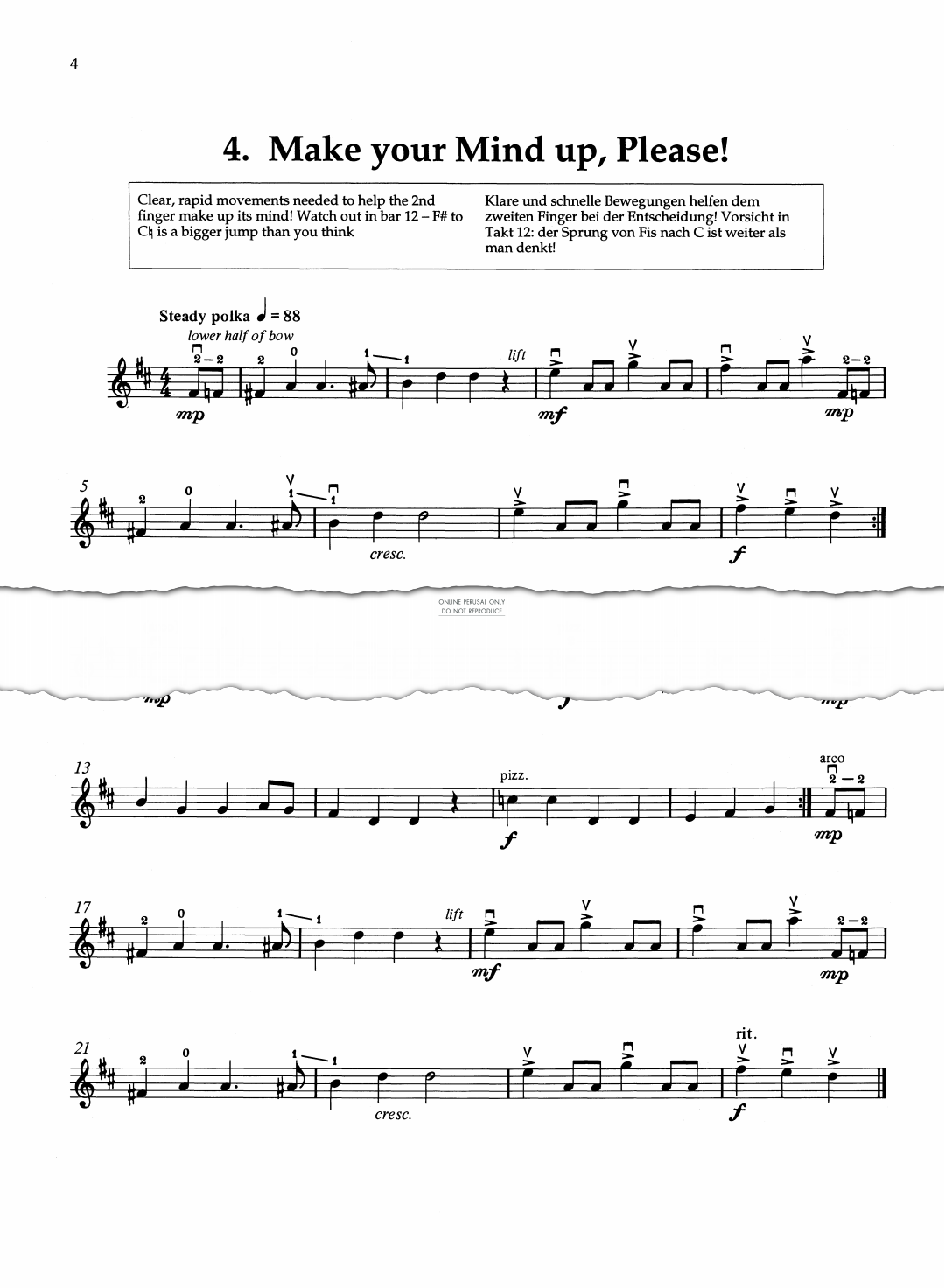 Produktgalerie: Seite 1 von 1 Make Your Mind Up, Please!, Mary Cohen, Violine